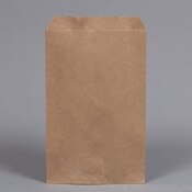 Flat Merchandise Bags. Natural Kraf